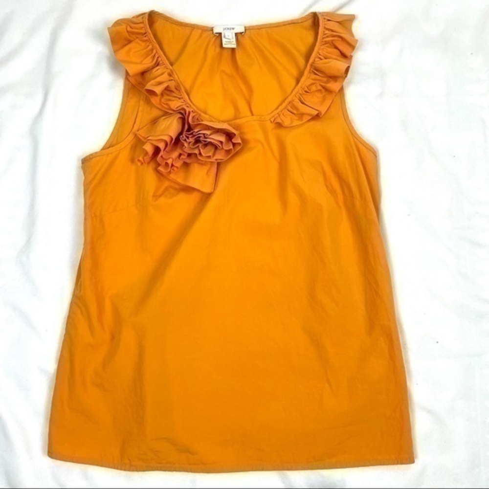 J.Crew Sleeveless Top Women Sz. 2 Orange